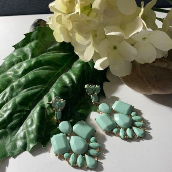Aldo Jewelry - ALDO Green Flower Earrings​​​​
